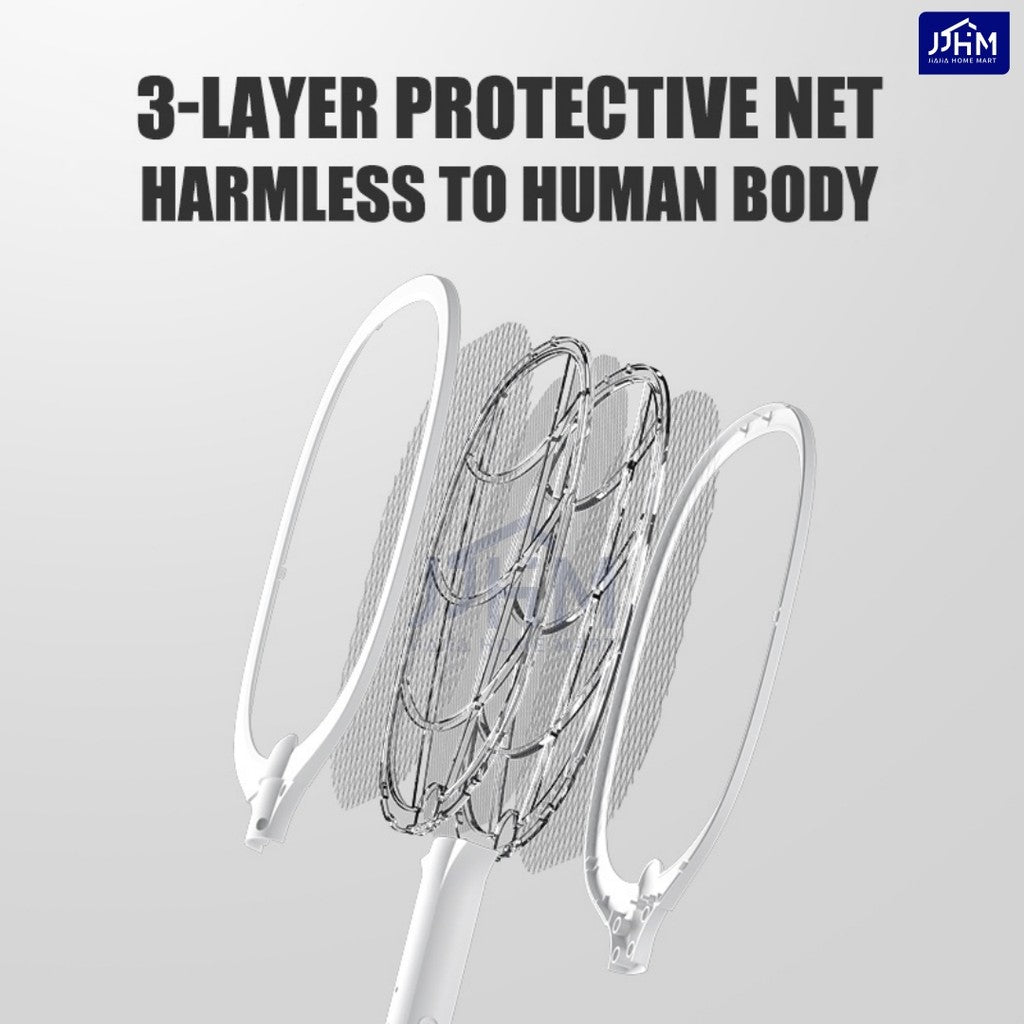 [SG Stock] Update 3in1 Electric Insect Mosquito Racket Mosquito Swatter Killer USB Rechargeable LED Lamp 電蚊拍