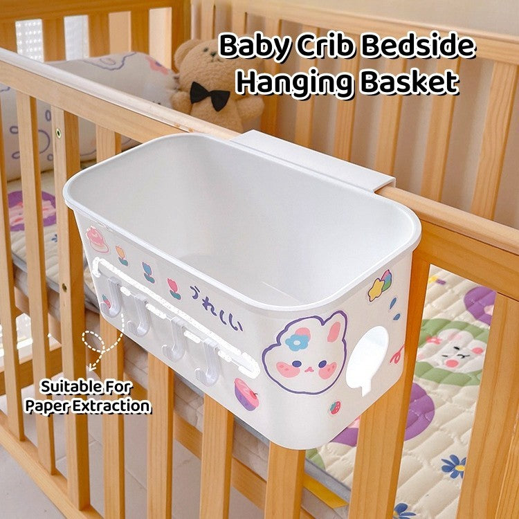 SG Crib Hanging Basket Bedside Diaper Table Multifunctional Storage Box Storage Bag Bedside Hanging Bag Fence Dormitory