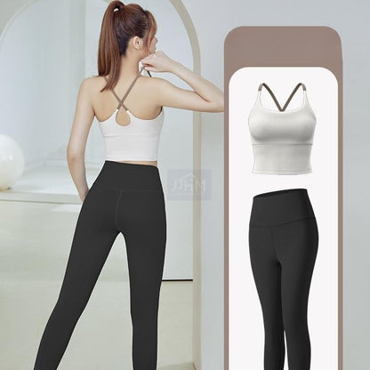SG Women's No Embarrassing Line Slim Hight Waist Yoga Pants Tummy Control Workout Leggings for Gym Jogging Cycling