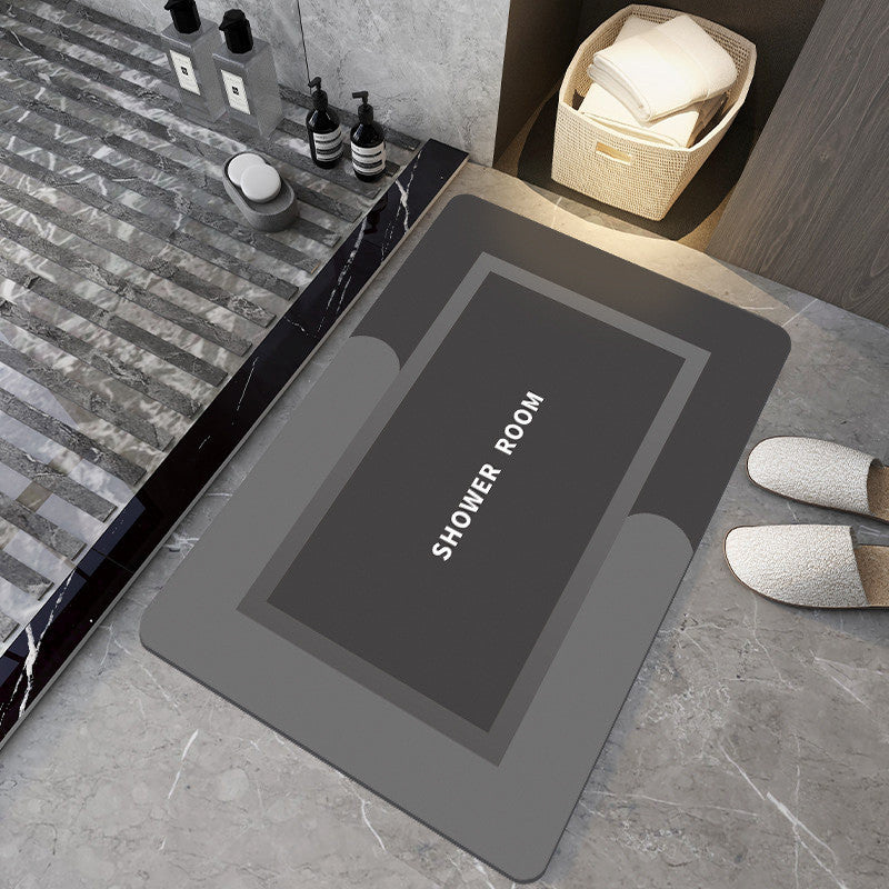 SG IN STOCK Diatom Mud Absorbent Pad Toilet Floor Quick-Drying Mat Non-slip Bathroom floor mat - Super Water Absorbent