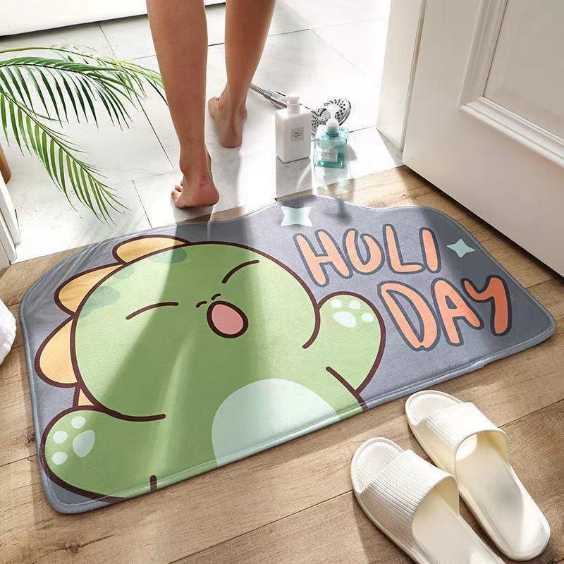 SG IN STOCK Diatom Mud Absorbent Pad Toilet Floor Quick-Drying Mat Non-slip Bathroom floor mat - Super Water Absorbent