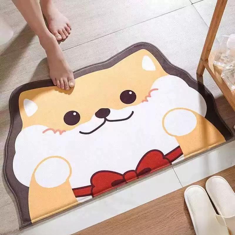 SG IN STOCK Diatom Mud Absorbent Pad Toilet Floor Quick-Drying Mat Non-slip Bathroom floor mat - Super Water Absorbent