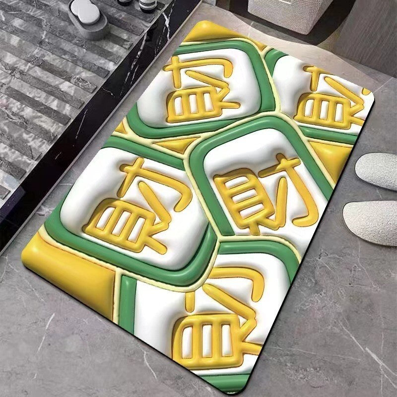 SG IN STOCK Diatom Mud Absorbent Pad Toilet Floor Quick-Drying Mat Non-slip Bathroom floor mat - Super Water Absorbent