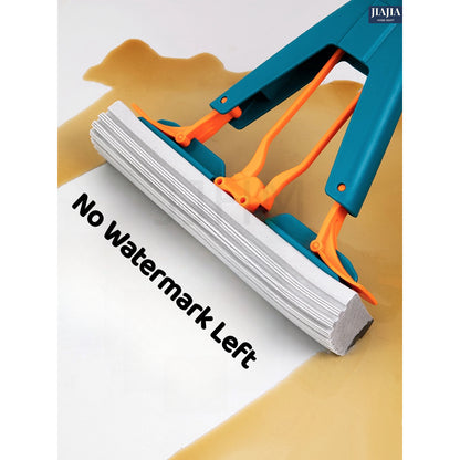 Enlarge 34cm Sponge Mop Quick Dry Head Free Hand wash Folding Water-Absorbent Squeeze Dry Rubber Mop