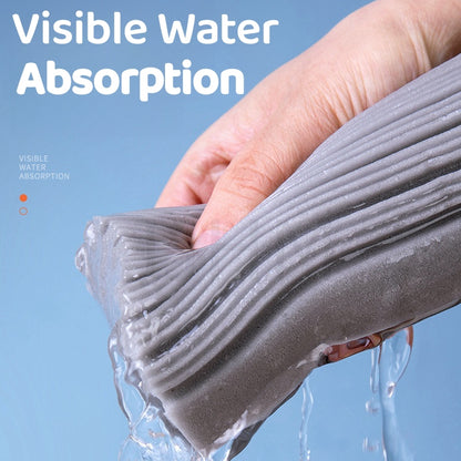 Enlarge 34cm Sponge Mop Quick Dry Head Free Hand wash Folding Water-Absorbent Squeeze Dry Rubber Mop