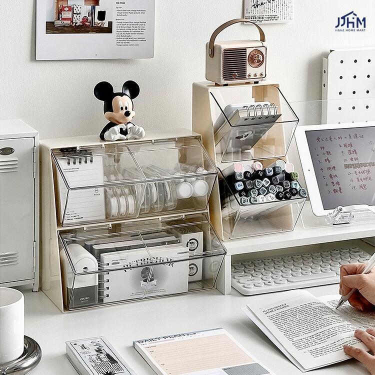 Pen holder storage box office storage rack desktop large-capacity pen bucket student desk stationery organization box