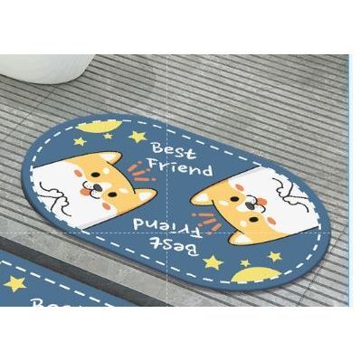 SG IN STOCK Diatom Mud Absorbent Pad Toilet Floor Quick-Drying Mat Non-slip Bathroom floor mat - Super Water Absorbent