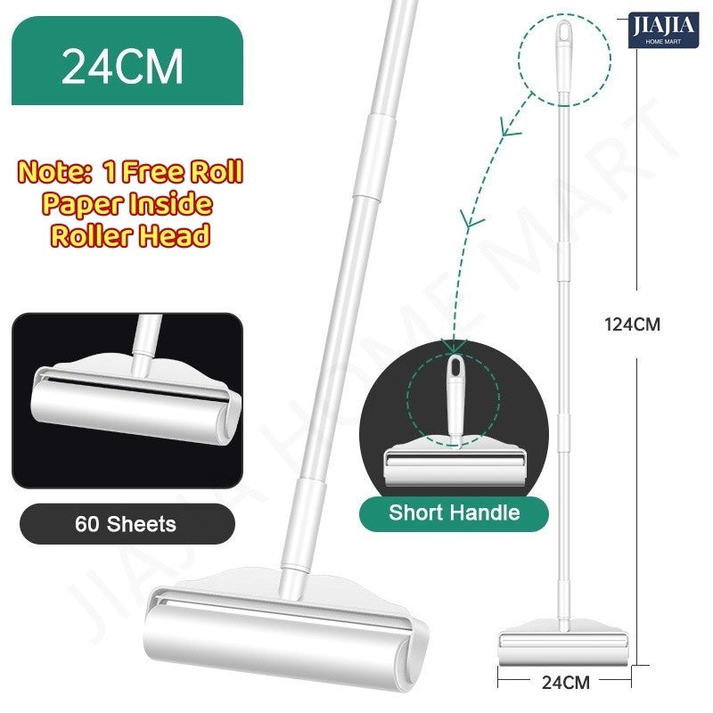 <Thicken Refill> SG Lint Roller Retractable Dust Hair Remover Clothes Cleaning Sticking Paper Refill