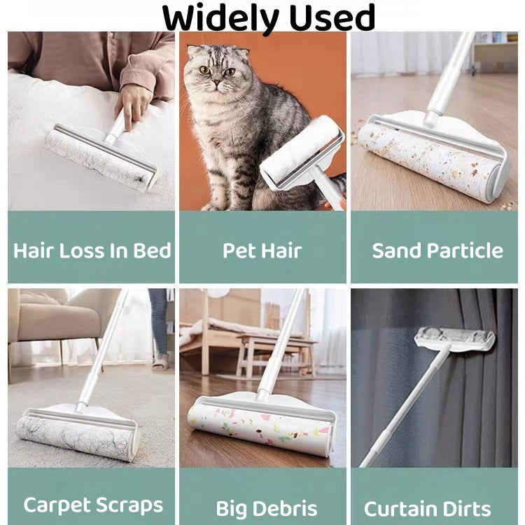 <Thicken Refill> SG Lint Roller Retractable Dust Hair Remover Clothes Cleaning Sticking Paper Refill