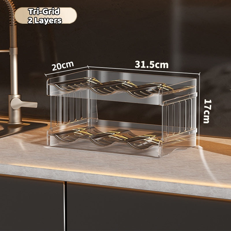 SG Acrylic Multi-Layer Water Bottle/Thermos/Sports Cup Holder Holder Cup Holder Wine Rack Kitchen Storage Holder Stacke