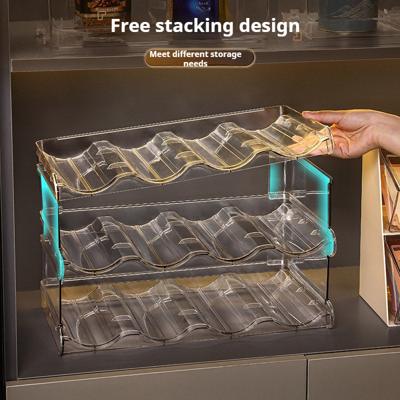 SG Acrylic Multi-Layer Water Bottle/Thermos/Sports Cup Holder Holder Cup Holder Wine Rack Kitchen Storage Holder Stacke
