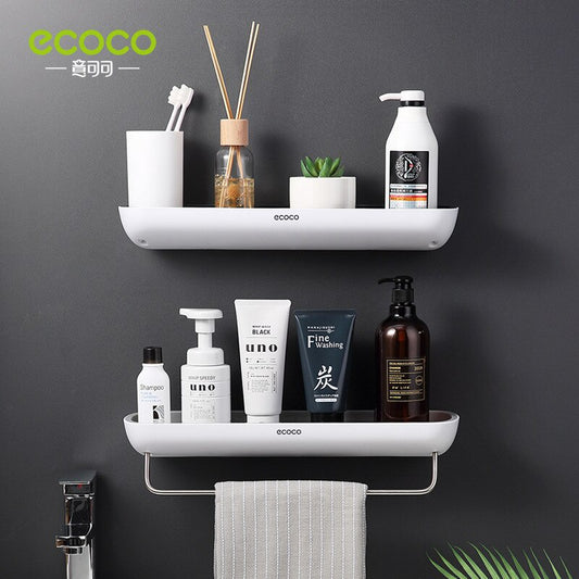 Wall Mounted Bathroom Storage Shelf Rack for Shampoo Bottles Organizer