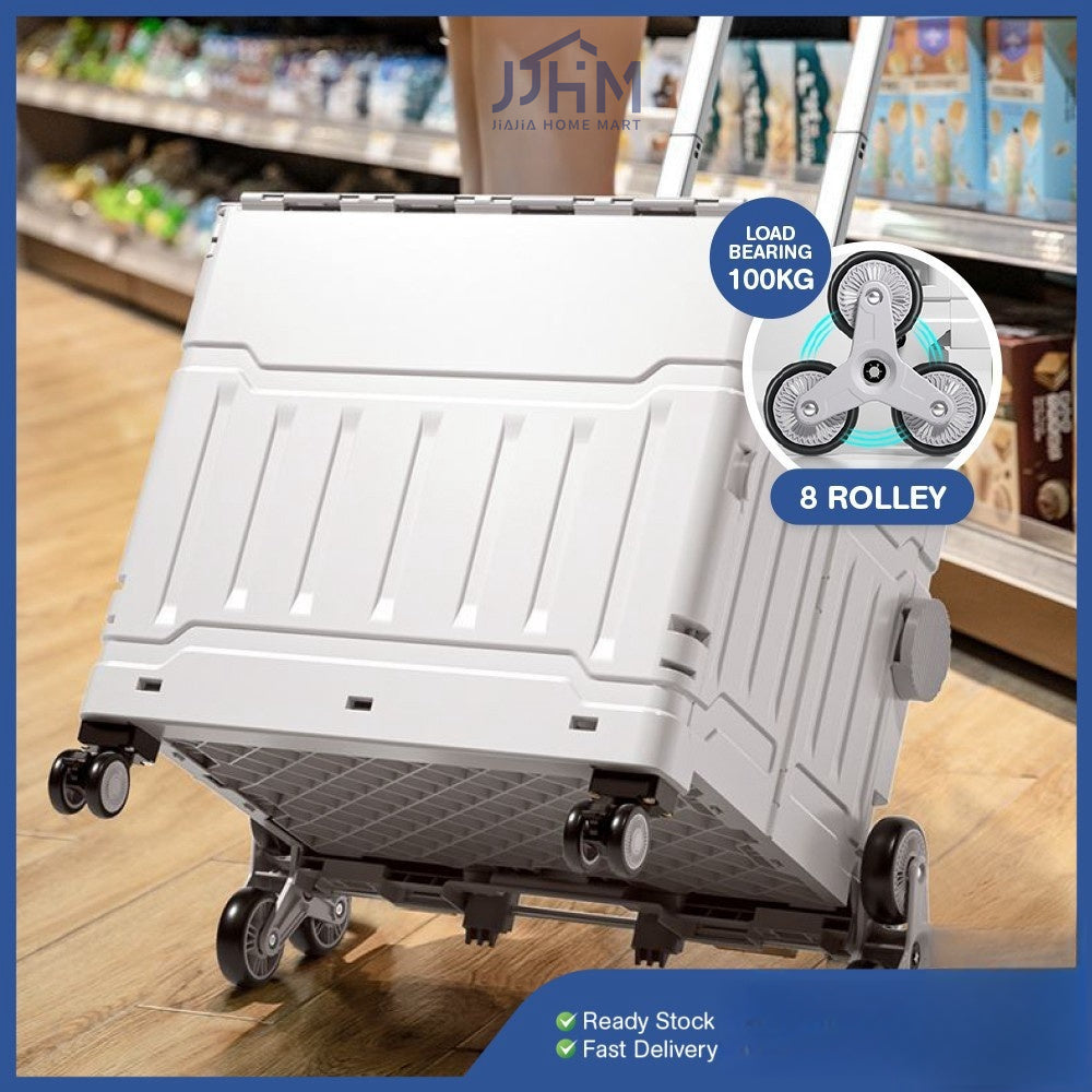 Foldable Shopping Large Utility Cart / Foldable Trolley with 360 Wheel Collapsible Foldable Shopping Large Utility Cart/picnic cart