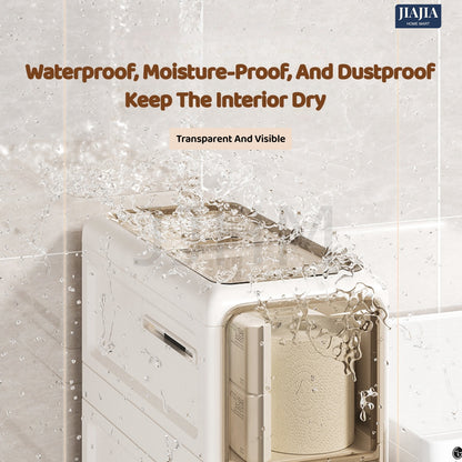 [NO NEED INSTALL] SG 2/3|4 Tier Drawers Slim Storage Cabinet Bathroom Storage Cabinet/Kitchen/Living Room/Space Saving Gap Cabinet