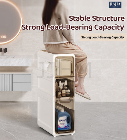[NO NEED INSTALL] SG 2/3|4 Tier Drawers Slim Storage Cabinet Bathroom Storage Cabinet/Kitchen/Living Room/Space Saving Gap Cabinet