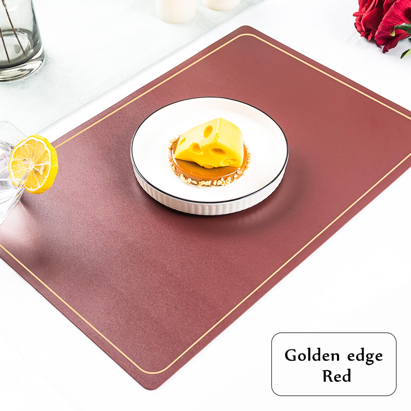 Nordic Style Leather Placemat Washable & Water Oil Proof