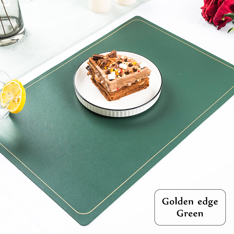 Nordic Style Leather Placemat Washable & Water Oil Proof