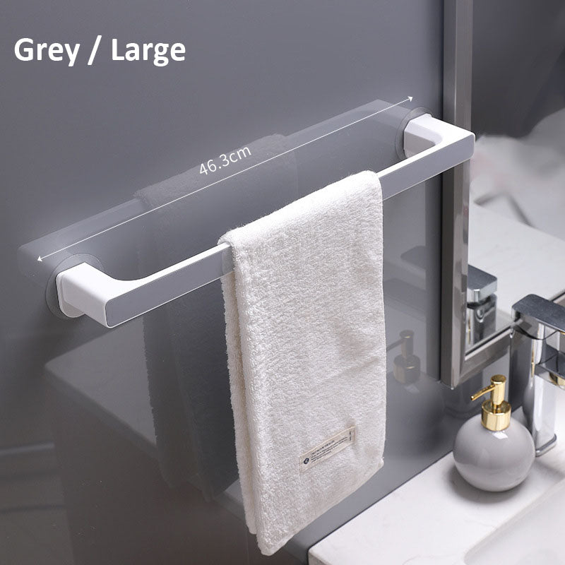 <Ultra Strong Glue> Punch free Bathroom Towel Rack Towel Hanger Bathroom Organizer Long Towel Rack