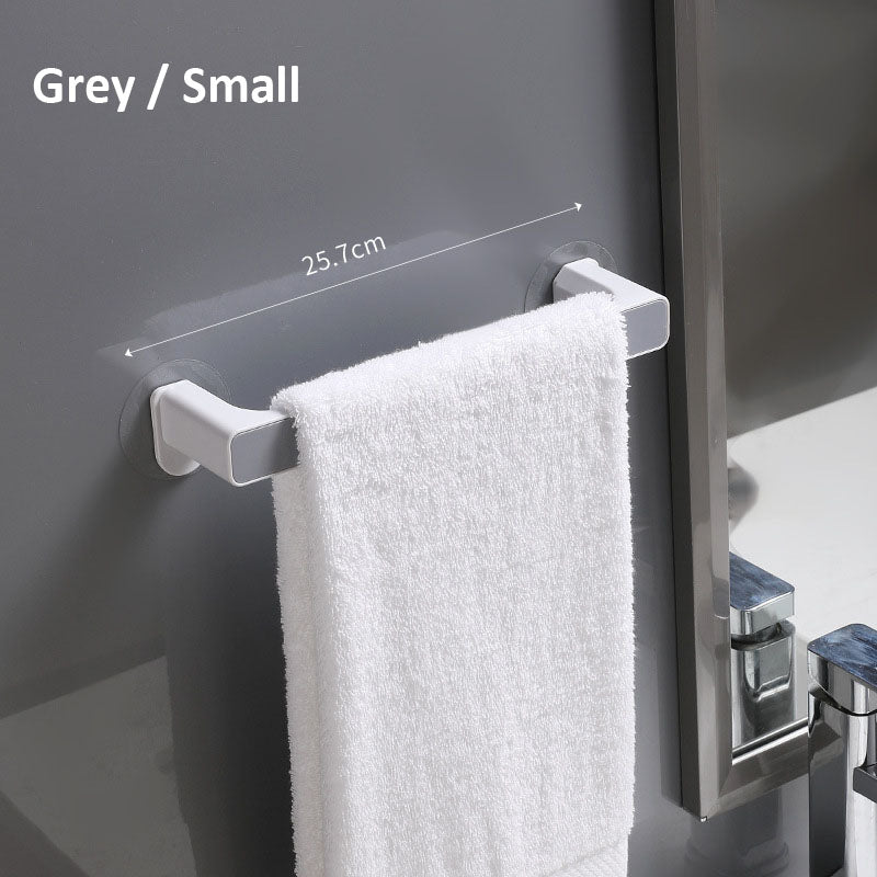 <Ultra Strong Glue> Punch free Bathroom Towel Rack Towel Hanger Bathroom Organizer Long Towel Rack