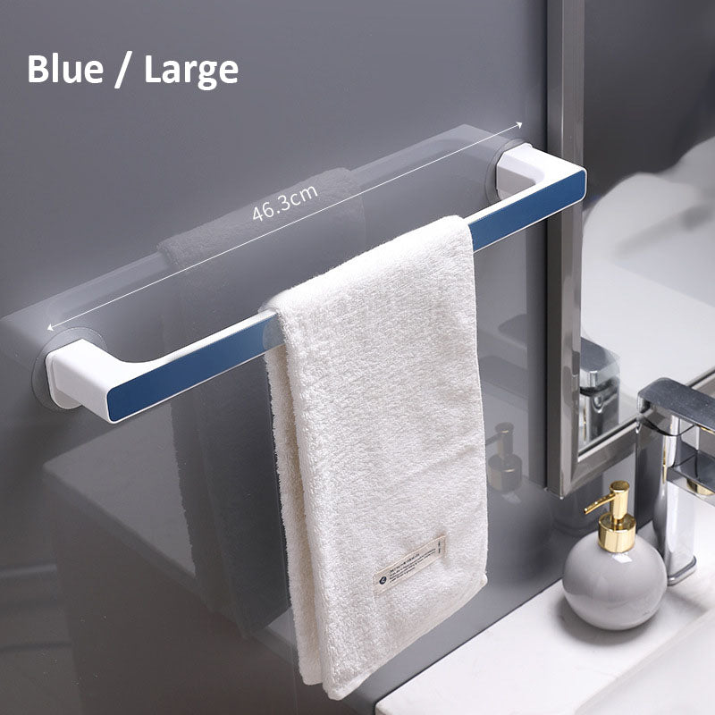 <Ultra Strong Glue> Punch free Bathroom Towel Rack Towel Hanger Bathroom Organizer Long Towel Rack