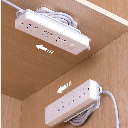 Power Plug Socket Holder with Adhesive Tape