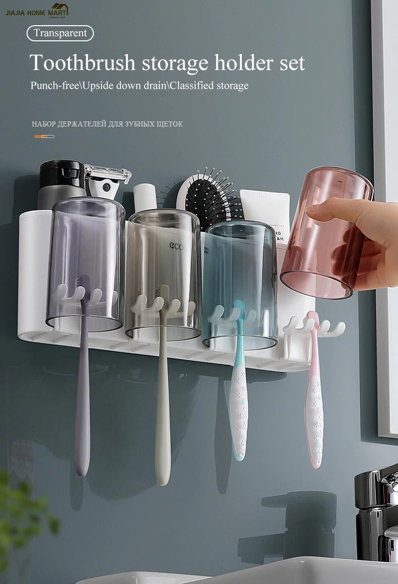 Toothbrush Storage Holder Set