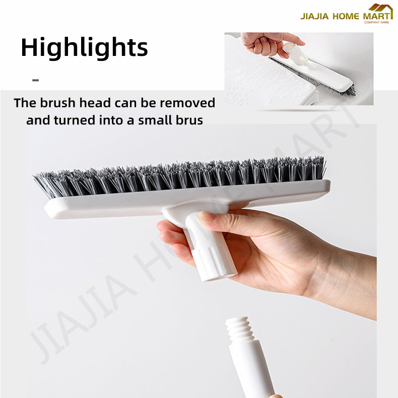 Retractable V-Shaped Floor Brush for Gap Cleaning with Strong Bristle