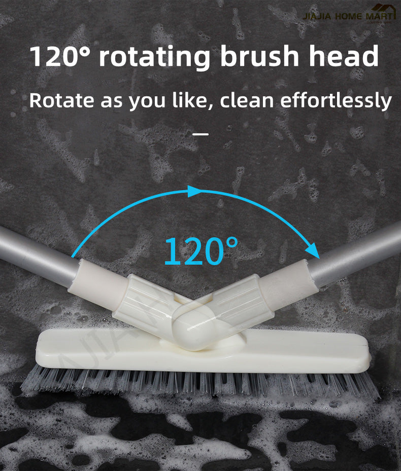 Retractable V-Shaped Floor Brush for Gap Cleaning with Strong Bristle