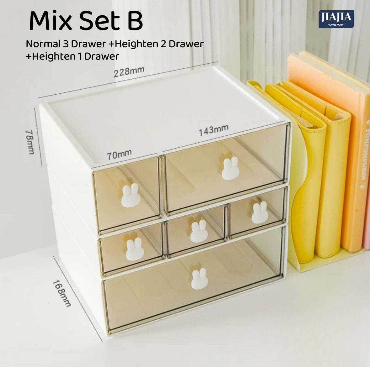 Pencil Stationery Organizer Desk Organiser Drawer Organizer Stackable Desktop Organiser