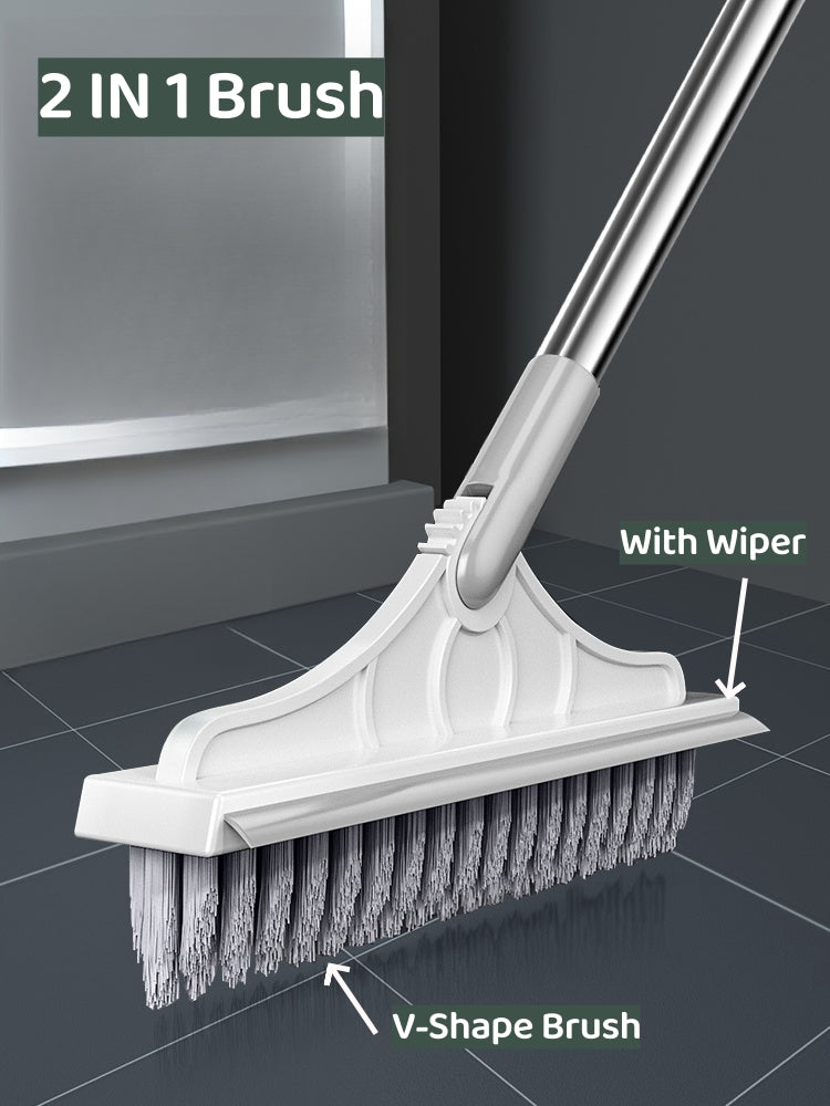 3 In 1 Floor Brush, Bathroom Brush, Seam Brush, Tile Long Handle, Wall Washing, Toilet Cleaning