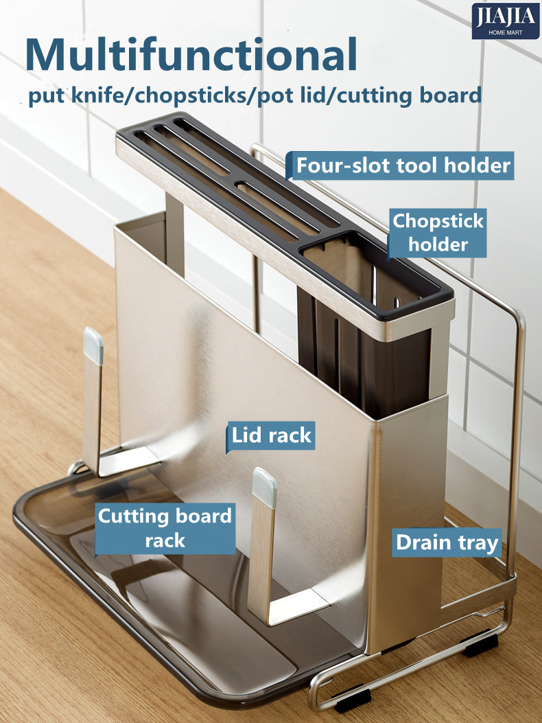 Stainless Steel Kitchen knife Utensil Rack Holder