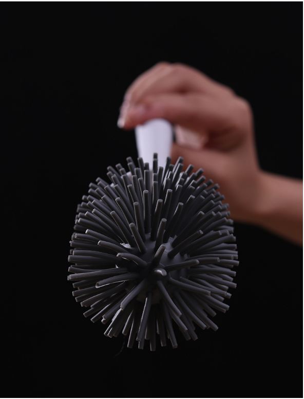 Wall-Mounted Toilet Brush & Brush Holder