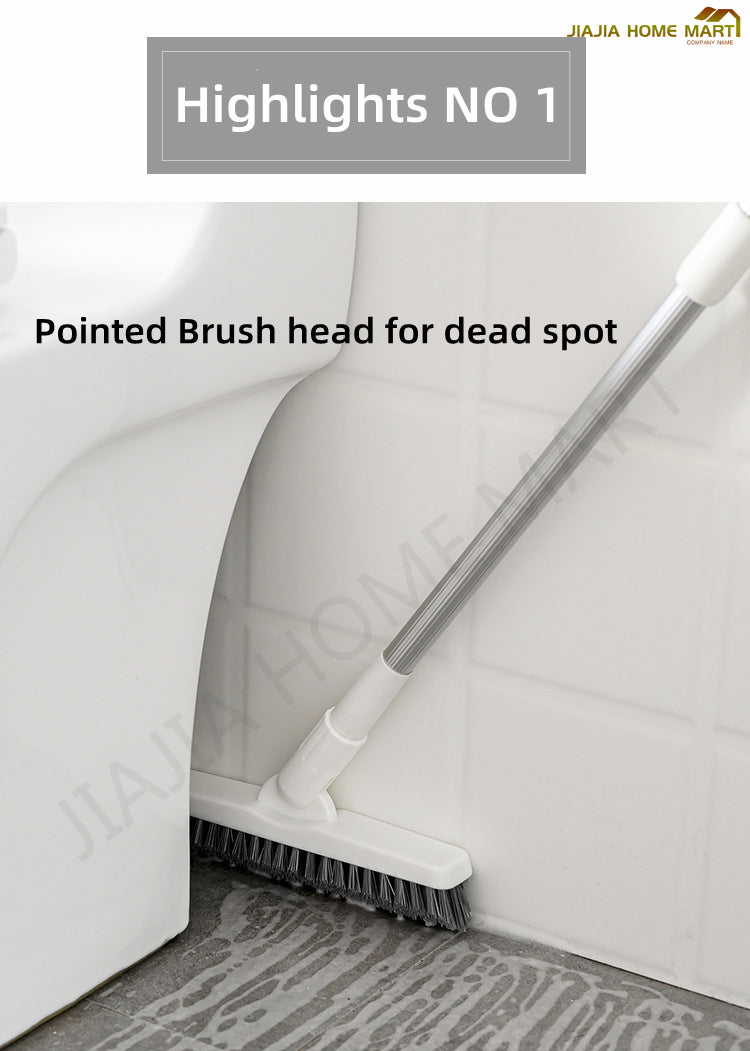 Retractable V-Shaped Floor Brush for Gap Cleaning with Strong Bristle