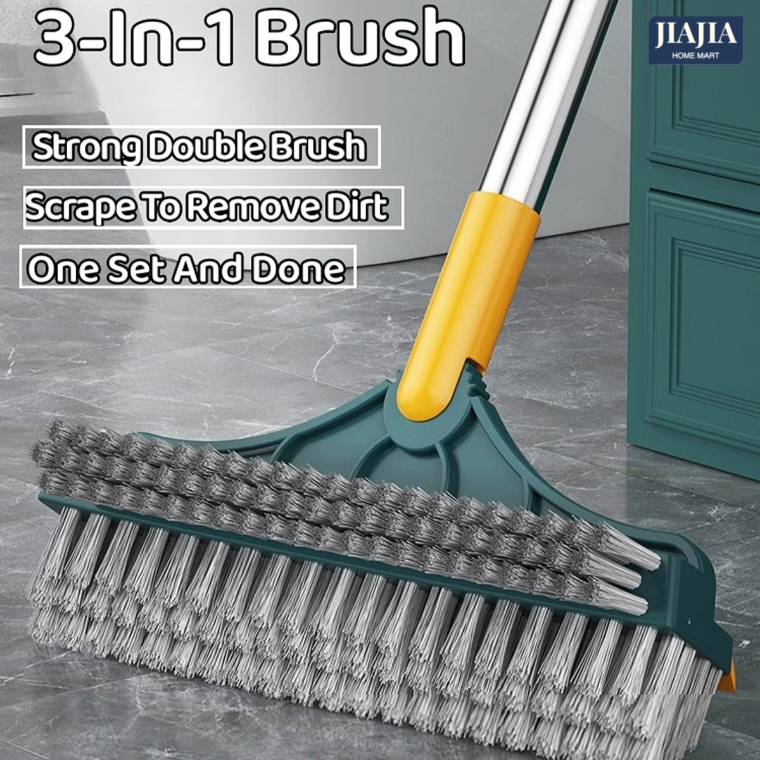 3 In 1 Floor Brush, Bathroom Brush, Seam Brush, Tile Long Handle, Wall Washing, Toilet Cleaning