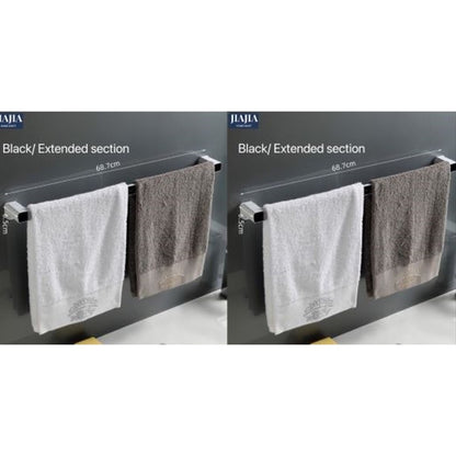 <Ultra Strong Glue> Punch free Bathroom Towel Rack Towel Hanger Bathroom Organizer Long Towel Rack