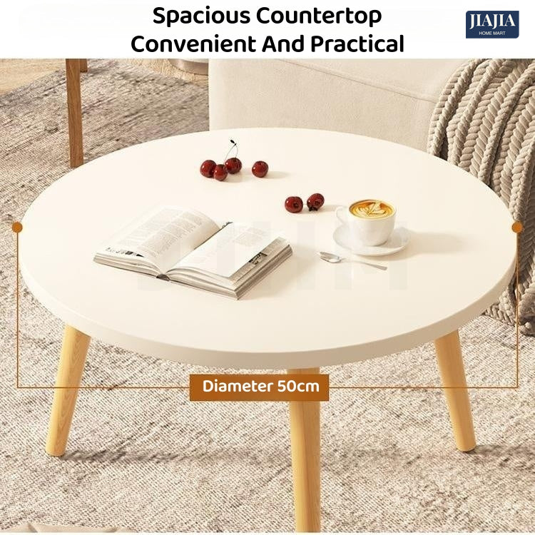 SG STOCKS modern creative coffee table living room sofa side table Nordic coffee table side cabinet coffee Nordic Bedside Table Sofa side table coffee table Living room table Simple bed side table Small Round Table Simple Mini Coffee Table Sofa Bed Side