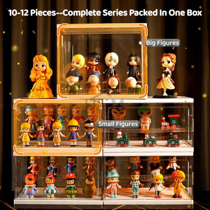 Toy Display Storage Box Transparent Case Storage Box Figure Display Doll Pop Mart Dust Proof Cabinet Jewelry Cosmetic Organiser Figurine