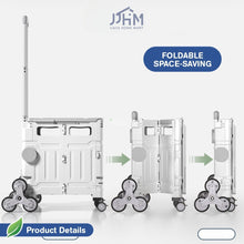 Load image into Gallery viewer, Foldable Shopping Large Utility Cart / Foldable Trolley with 360 Wheel Collapsible Foldable Shopping Large Utility Cart/picnic cart

