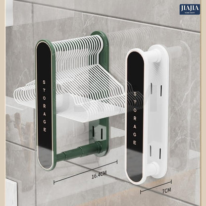SG IN STOCK Clothes hanger storage no need drill balcony multi-functional retractable wall-mounted wall hanging clothes storage rack