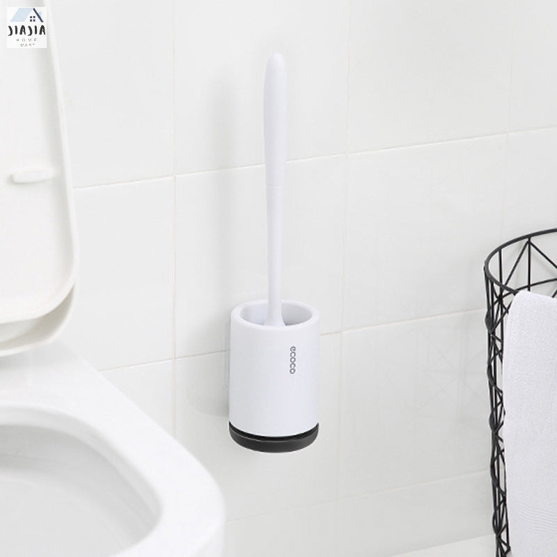 Wall-Mounted Toilet Brush & Brush Holder