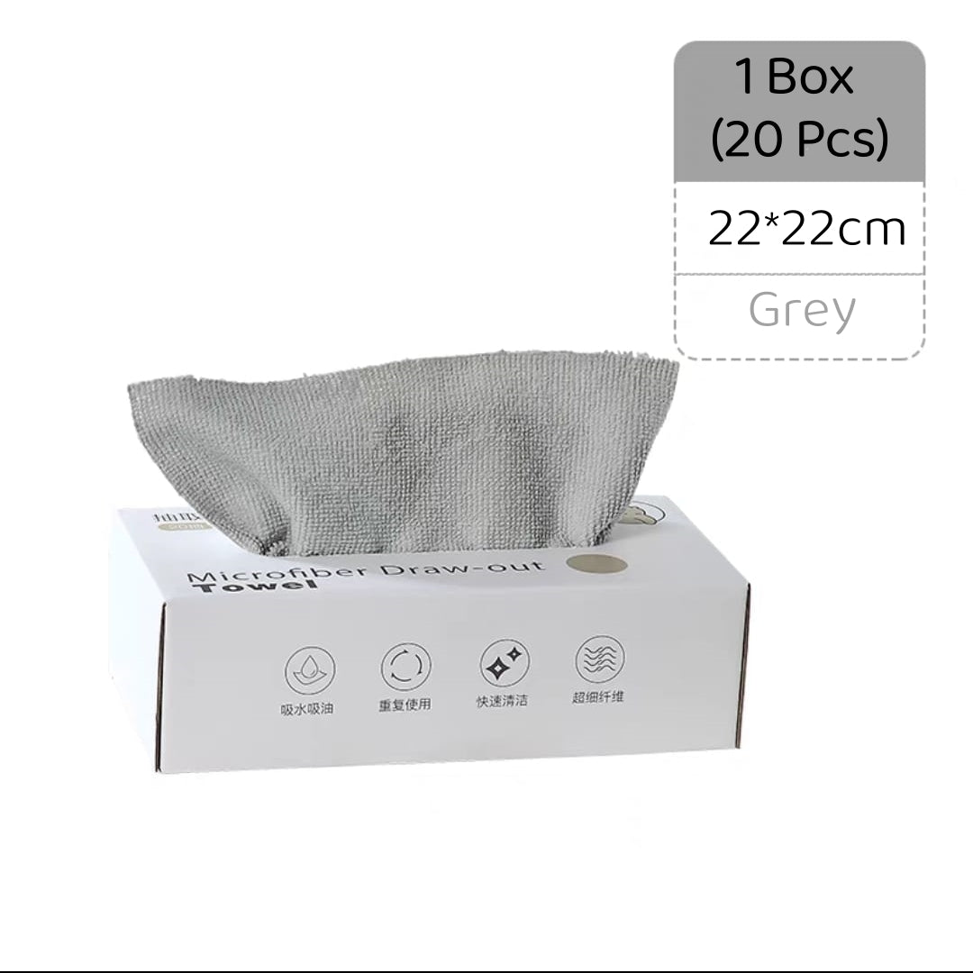 20pcs Kitchen Dish Cloths, Super Absorbent Microfiber Cleaning Cloth For  Cleaning Dishes, Kitchen, Bathroom, Car (Grey & Green)