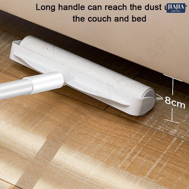 Lint Broom Roller Retractable Dust Hair Remover with Paper Refill