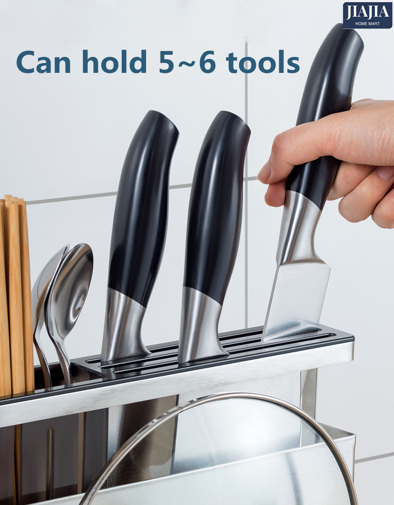 Stainless Steel Kitchen knife Utensil Rack Holder