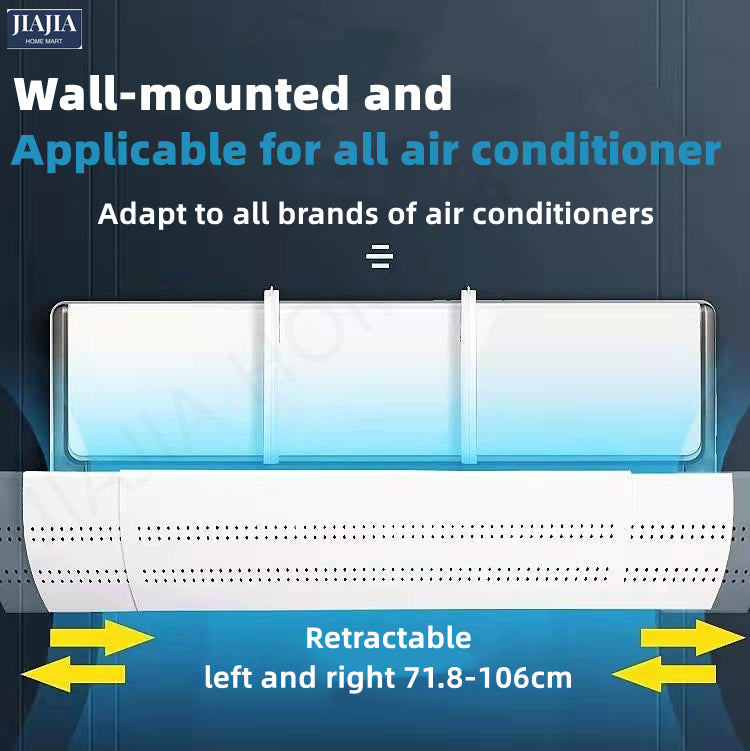 Air Conditioner Wind Deflector Wind Shield Easy Installation with Hanger Hook