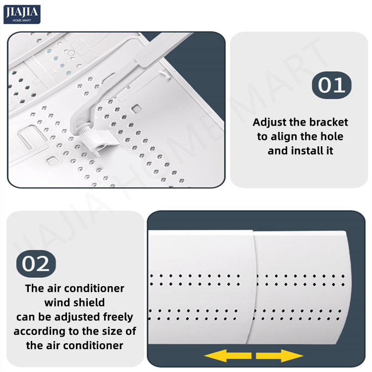 Air Conditioner Wind Deflector Wind Shield Easy Installation with Hanger Hook