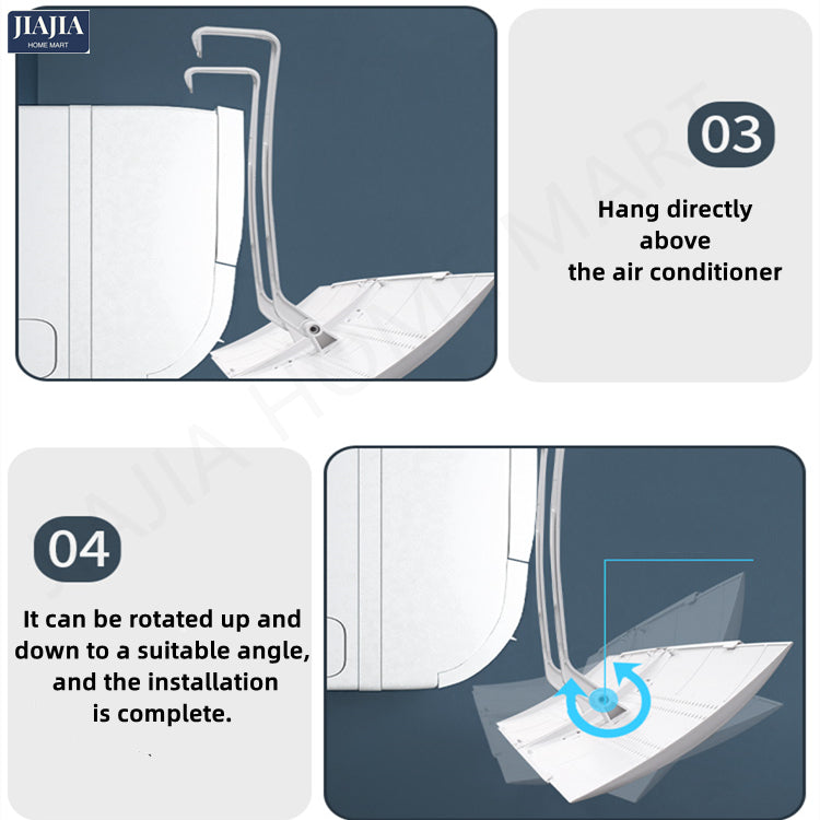 Air Conditioner Wind Deflector Wind Shield Easy Installation with Hanger Hook