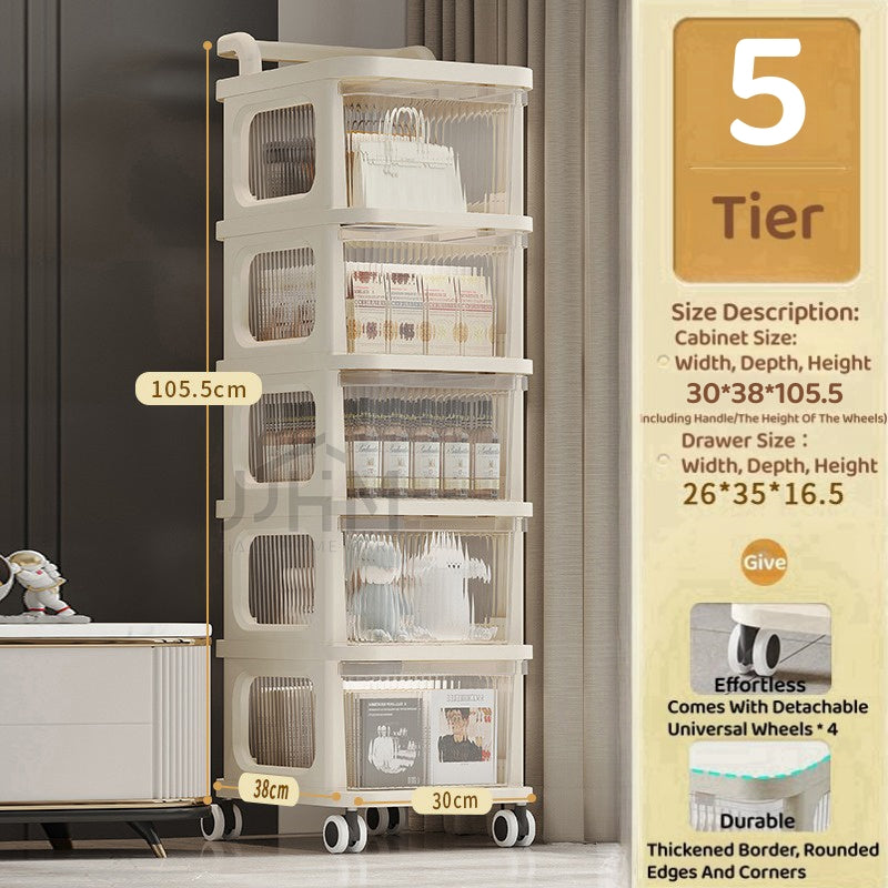 Infant toddler baby Nursery Storage trolley cart / snacks rack - 2/3/4 tier Furniture Full Set Kitchen Trolley Rolling Utility Cart Bedroom Storage Rack Bathroom Organizer Gap Shelf With Wheels