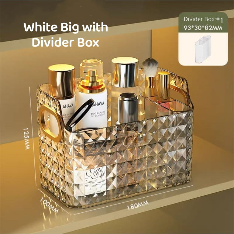 Mirror Cabinet Wall Mounted Storage Box Skincare Cosmetics Jewellery Acrylic Storage Box Stackable Container