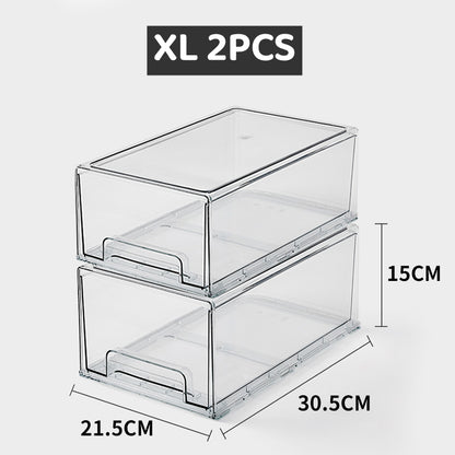 <Buy 3 Free 1> Stackable Transparent Acrylic Drawer Organizer Storage Box