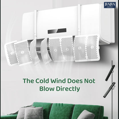 8 Leaf Adjustable Air Conditioner Wind Deflector/ Universal Installation-free Anti-direct Blowing Wind Shield/ Wall-mounted